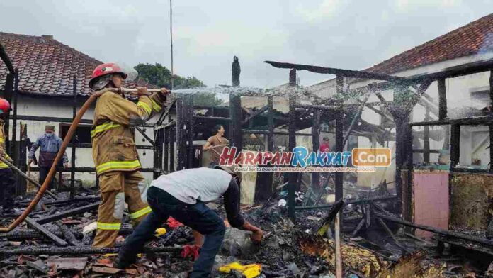 1 Rumah Panggung Habis Terbakar di Kawali Ciamis