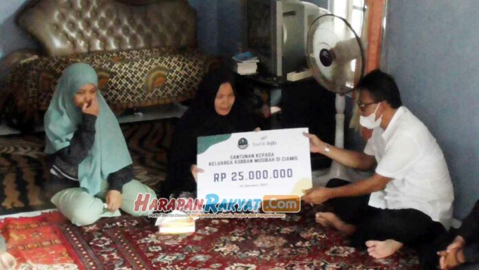 Bupati Ciamis Santuni Keluarga Korban Susur Sungai di Banjarsari