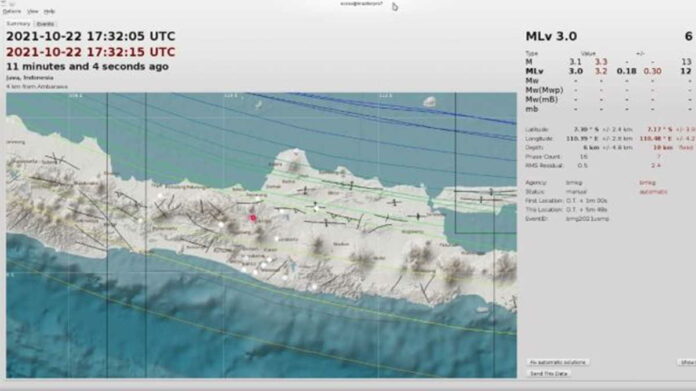 Indonesia Dilanda Gempa Bumi 13 Kali, di Salatiga, Ambarawa dan Piru