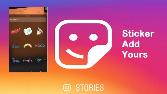 Stiker Add Yours Instagram