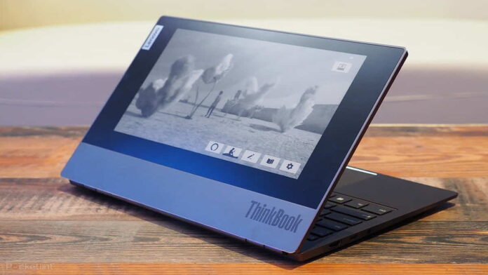 Lenovo ThinkBook Plus 17 Inci, Laptop dengan Dua Layar, Ini Desainnya!