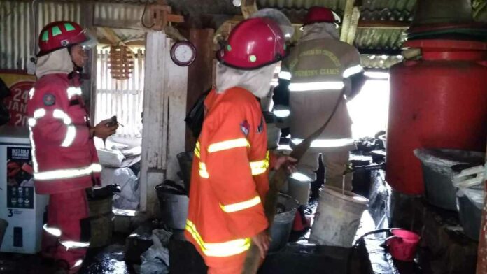 Akibat Tabung Gas Bocor, Dapur Rumah Milik Warga Ciamis Terbakar