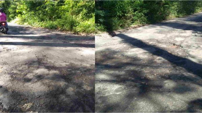 Potret Jalan Perbatasan di Ciamis, Rusak Parah Bahayakan Pengendara
