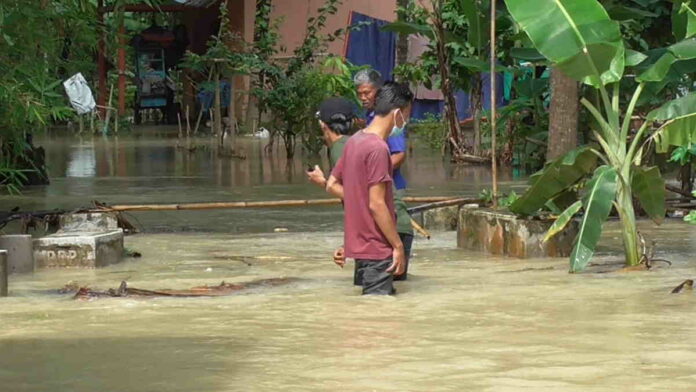 Sungai Cikaso Meluap, Puluhan Rumah di Banjarsari Ciamis Terendam