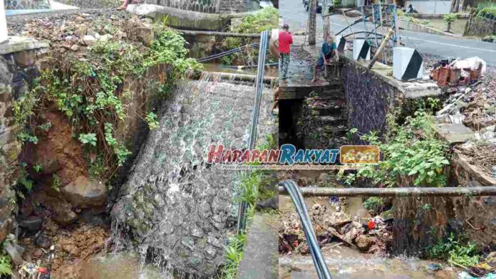 TPT Ambrol Dibiarkan, Jalan di Cipaku Ciamis Terancam