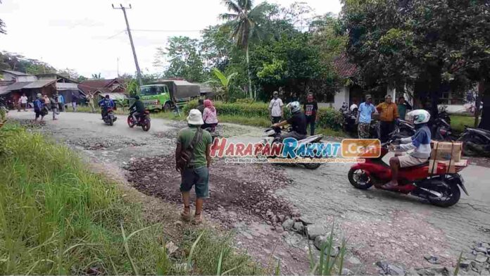 Warga Swadaya Perbaiki Jalan Rusak, Wabup Tasikmalaya Meminta Maaf