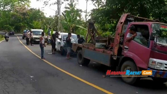 tabrakan beruntun di Pangandaran