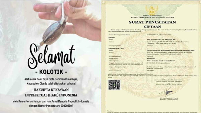 Ditetapkan Jadi HAKI, Kolotik di Kabupaten Ciamis Awalnya Merchandise