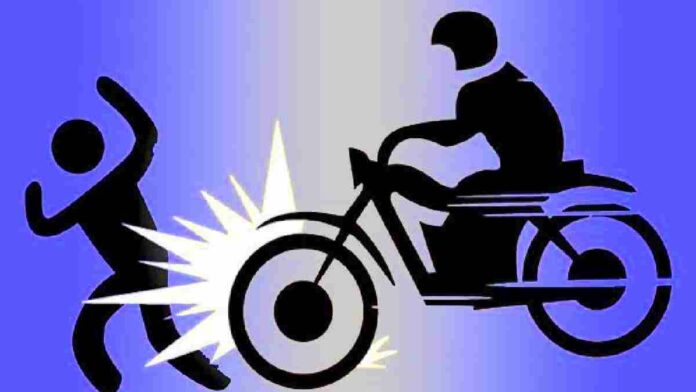 Tertabrak motor saat nyebrang