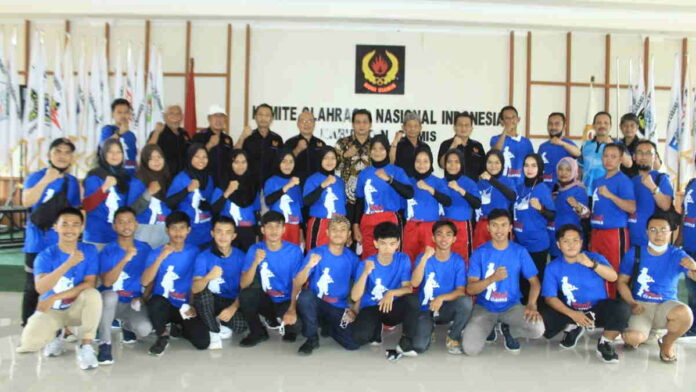 Lepas Atlet Silat ke BK Porprov, Wabup Ciamis Persiapkan Mental
