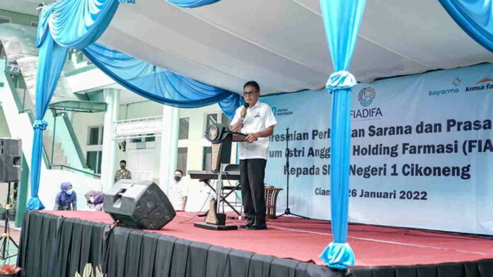 Bupati Ciamis Apresiasi FIADIFA Bantu Perbaiki Sarpras SMPN 1 Cikoneng
