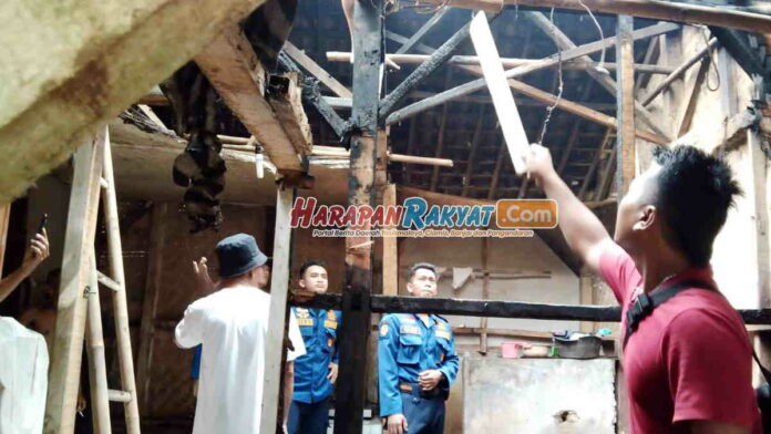 Ditinggal Saat Masak Air, Rumah Warga Cibadak Ciamis Terbakar