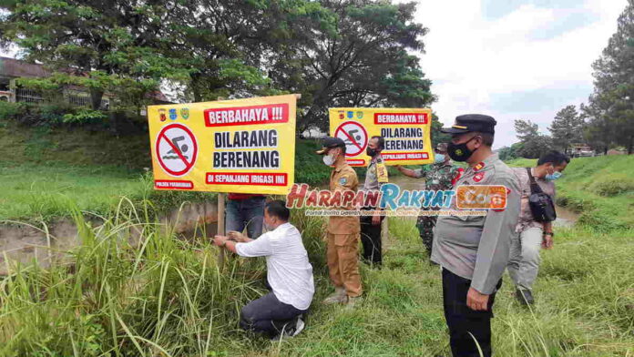 Irigasi di Banjar Dipasang Plang Larangan Berenang