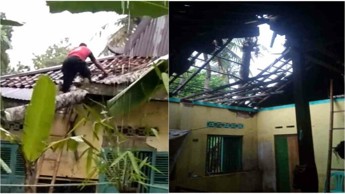 Rumah Warga Kota Banjar Rusak Tersapu Angin dan Pohon Tumbang
