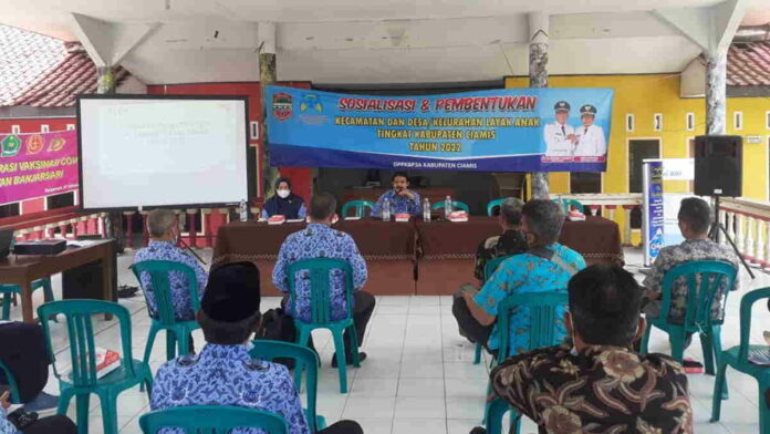 DPPKBP3A Ciamis Gelar Sosialisasi Desa Layak Anak di Banjarsari