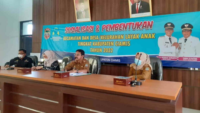 Pemkab Ciamis Sosialisasikan Pembentukan Desa Layak Anak