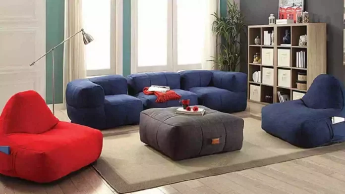 Ruang Tamu dengan Bean Bag Inspirasi Desain Nyaman Pengganti Sofa