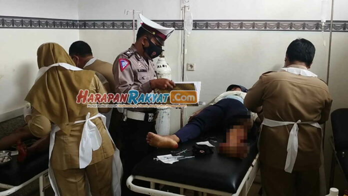 Scoopy vs Ninja di Banjarsari Ciamis, 3 Orang Terluka Parah
