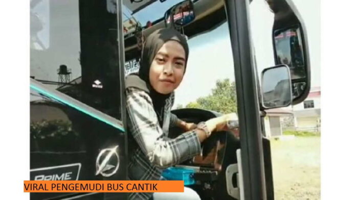 Viral Pengemudi Bus Cantik Hijabers