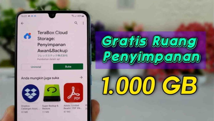 Aplikasi Terabox di iPhone