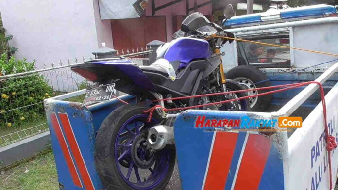 Kecelakaan di depan SPBU