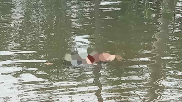 Mayat Perempuan mengambang di kolam