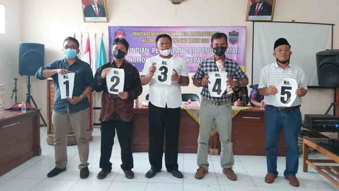 Pengundian Nomor Urut, Calkades Handapherang Ciamis Diminta Jaga Kondusifitas