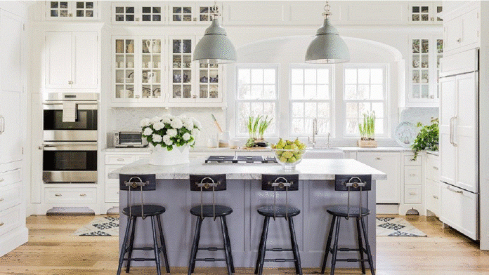 Desain Dapur American Style Ciri Khas Klasik Pada Bagian Furniturnya