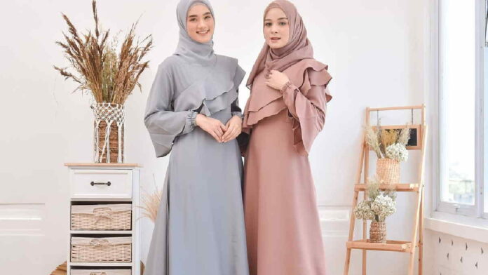 Gamis Lengan Ruffle Remaja dengan Rekomendasi Pilihan Warna Terbaik