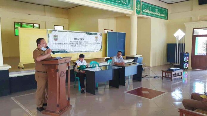 Pesan Camat Sadananya Ciamis Saat Hadiri Bintek Pelaporan Zakat Fitrah