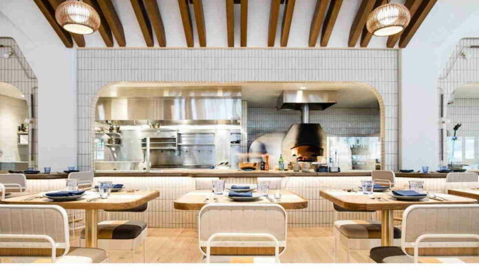 Desain Dapur Warung Makan Terbuka Minimalis yang Bersih dan Rapi