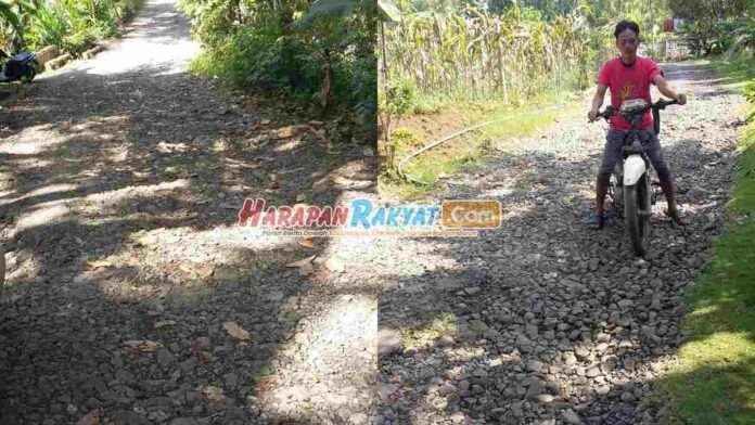 Jalan di Ciamis Penghubung Cilacap Kondisinya Rusak Parah