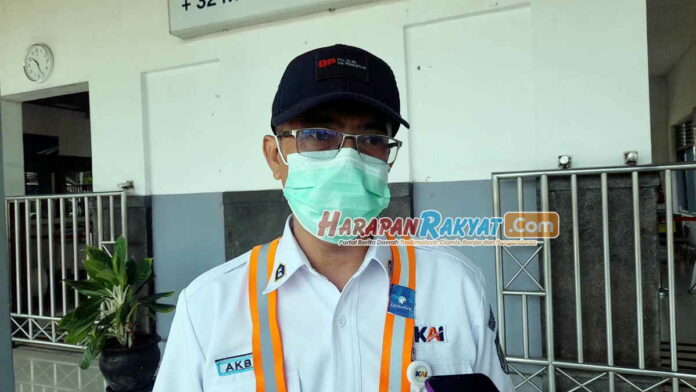 Kepala Stasiun Banjar Masih Wajib Gunakan Masker di Stasiun dan Dalam KA