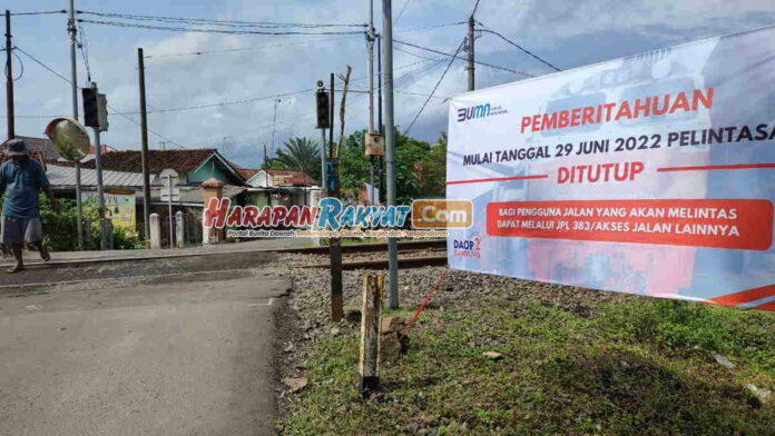KAI akan Tutup Perlintasan KA di Jalan Benteng Ciamis