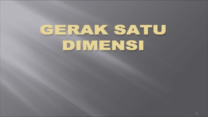 Kinematika Satu Dimensi dan Percepatan Konstan, Ini Penjelasannya!