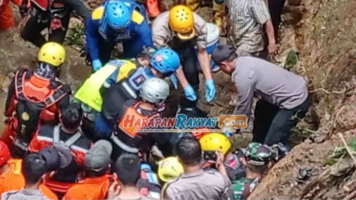 Korban Bus Maut Tasikmalaya yang Hilang Ditemukan Tertimbun Tanah di Dasar Jurang