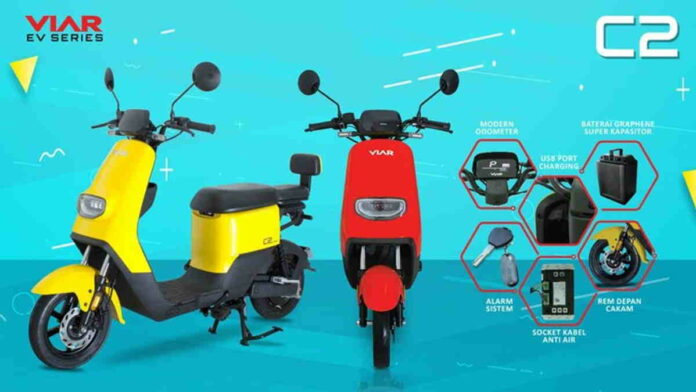 Motor Listrik Viar C2 Bawa Desain Modern-Minimalis, Mulai Rp 9 Jutaan!