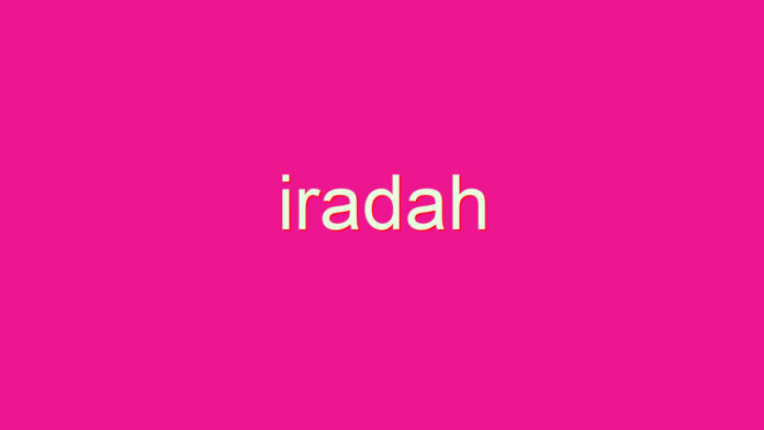 Arti dari Iradah Merupakan Kehendak Allah untuk MakhlukNya
