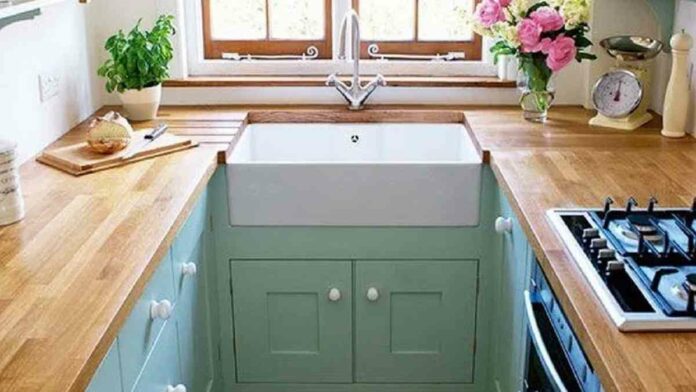 Dapur Tanpa Wastafel untuk Ruang Sempit Agar Terkesan Lebih Lega
