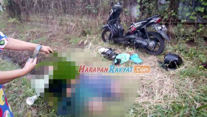 Motor Masuk Parit di Cikoneng Ciamis, Pengendara Meninggal Dunia