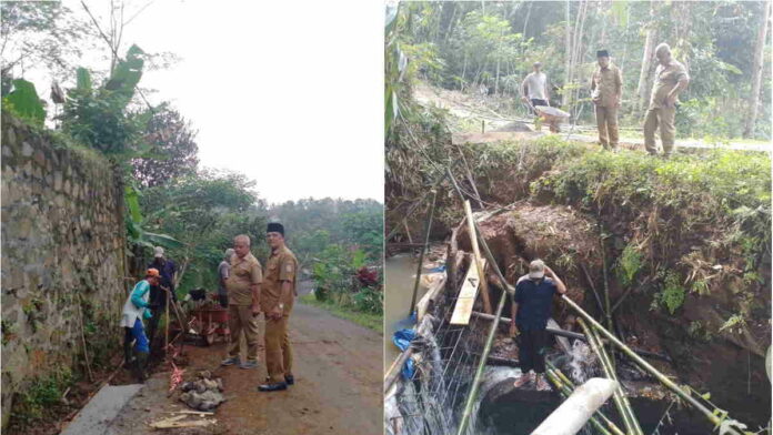 Realisasikan Bankeu, Desa Sadananya Ciamis Perbaiki Drainase dan Bendung Selokan