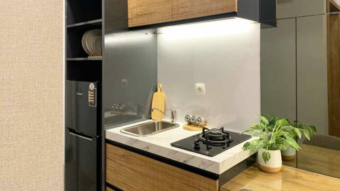 Desain Dapur Apartemen Studio Ciptakan Suasana Nyaman