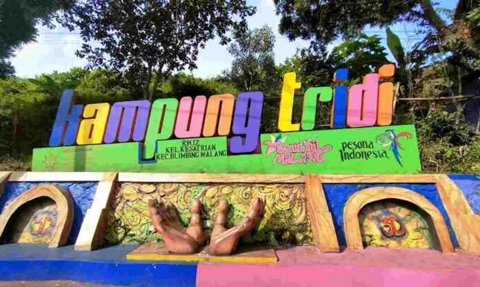 Objek Wisata Kampung Tridi (3D) Kota Malang Jawa Timur