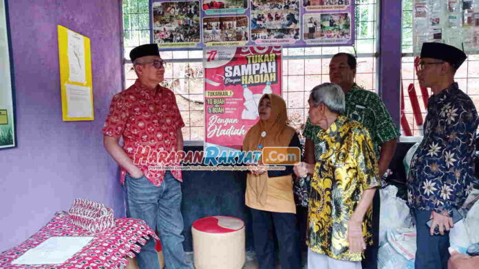 Agun Apresiasi Program dan Inovasi Bank Sampah Tumras Ciamis