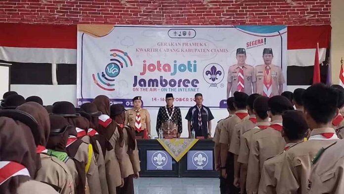 Asah Kemampuan Komunikasi, Ratusan Anggota Pramuka di Ciamis Ikuti Jota Joti