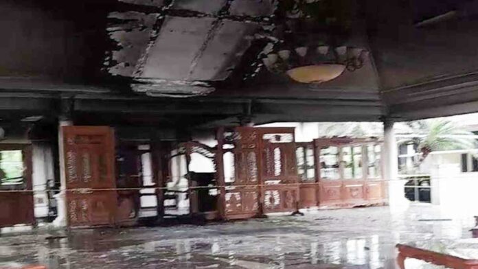 Aula Pendopo Walikota Banjar Diduga Dibakar Orang