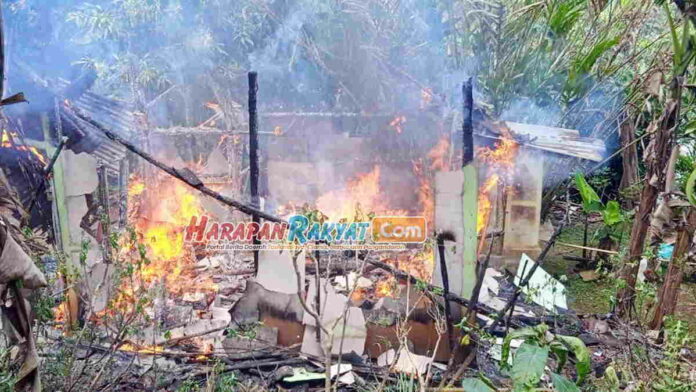 Kebakaran di Kota Banjar, Satu Rumah Non Permanen Ludes Terbakar