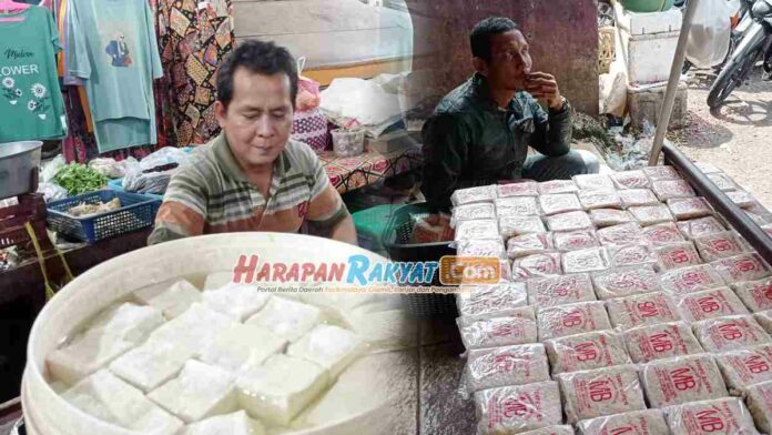 Sejumlah Pedagang Tahu dan Tempe di Pasar Manis Ciamis Kembali Jualan