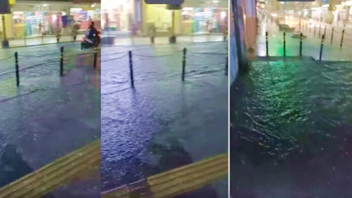 Jalan KH Zaenal Mustofa Banjir