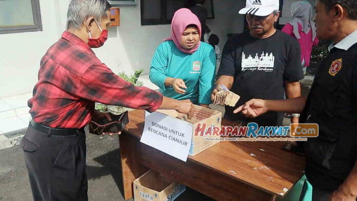KPM BLT dan BBM di Kelurahan Ciamis Berikan Bantuan Korban Gempa Cianjur